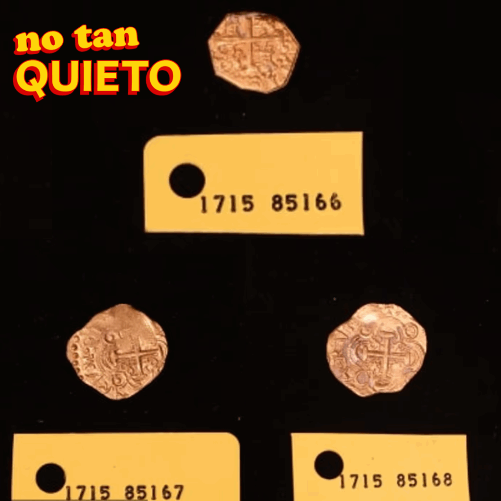 Monedas de oro de barco perdido español encontradas en Florida